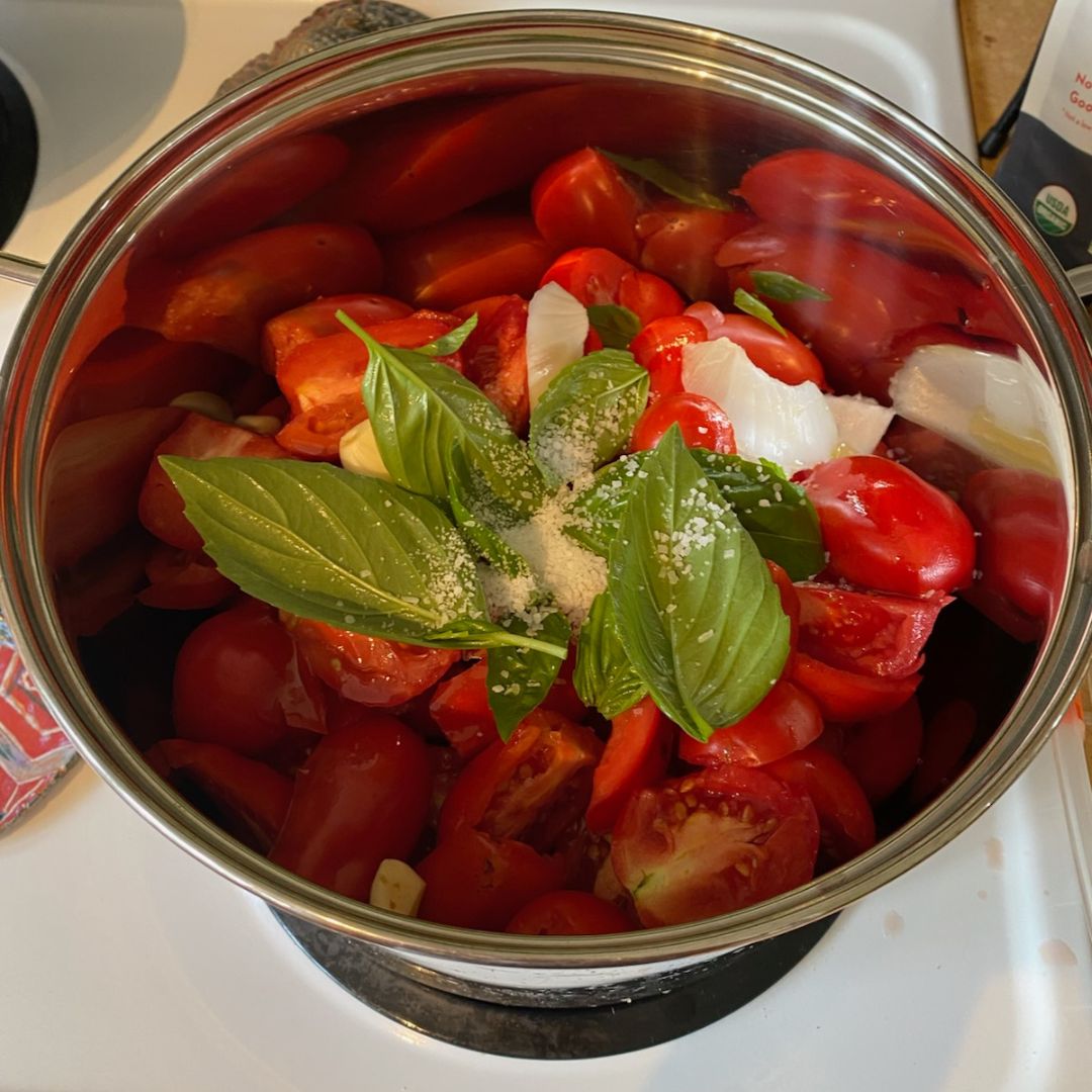 Sarah's tomato harvest