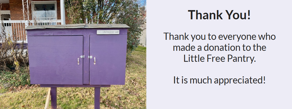 Little Free Pantry Donations
